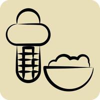 Icon Corn Kerneler. related to Kitchen Tool symbol. hand drawn style. simple design illustration vector