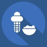 Icon Corn Kerneler. related to Kitchen Tool symbol. long shadow style. simple design illustration vector