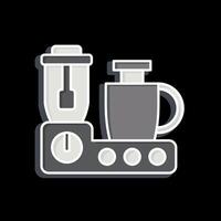 Icon Food Processor. related to Kitchen Tool symbol. glossy style. simple design illustration vector