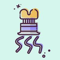 Icon Spiral Slicer. related to Kitchen Tool symbol. MBE style. simple design illustration vector