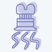 Icon Spiral Slicer. related to Kitchen Tool symbol. two tone style. simple design illustration vector