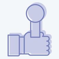 Icon Interview. related to Cinema symbol. two tone style. simple design illustration vector