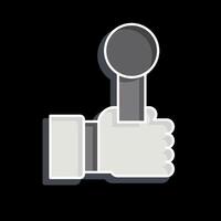 Icon Interview. related to Cinema symbol. glossy style. simple design illustration vector