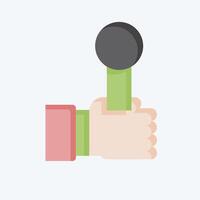 Icon Interview. related to Cinema symbol. flat style. simple design illustration vector