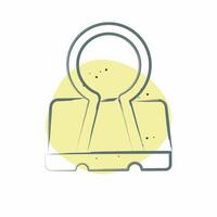 Icon Binder. related to Office symbol. Color Spot Style. simple design illustration vector