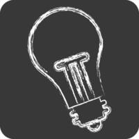 Icon Light. related to Office symbol. chalk Style. simple design illustration vector
