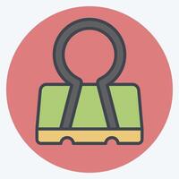 Icon Binder. related to Office symbol. color mate style. simple design illustration vector
