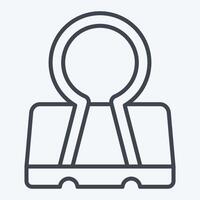 Icon Binder. related to Office symbol. line style. simple design illustration vector