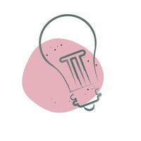 Icon Light. related to Office symbol. Color Spot Style. simple design illustration vector