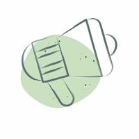 Icon Megaphone. related to Office symbol. Color Spot Style. simple design illustration vector