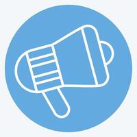 Icon Megaphone. related to Office symbol. blue eyes style. simple design illustration vector