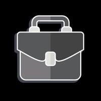 Icon Office Bag. related to Office symbol. glossy style. simple design illustration vector