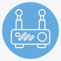 Icon Router. related to Office symbol. blue eyes style. simple design illustration vector