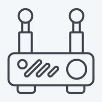 Icon Router. related to Office symbol. line style. simple design illustration vector