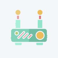 Icon Router. related to Office symbol. doodle style. simple design illustration vector
