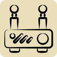 Icon Router. related to Office symbol. hand drawn style. simple design illustration vector