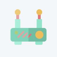 Icon Router. related to Office symbol. flat style. simple design illustration vector