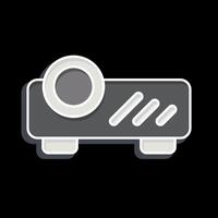 Icon Projector. related to Office symbol. glossy style. simple design illustration vector