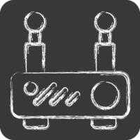 Icon Router. related to Office symbol. chalk Style. simple design illustration vector