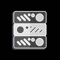 Icon Servers. related to Office symbol. glossy style. simple design illustration vector