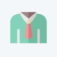 Icon Shirt. related to Office symbol. flat style. simple design illustration vector