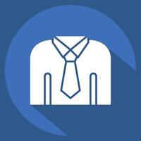 Icon Shirt. related to Office symbol. long shadow style. simple design illustration vector