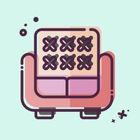 Icon Sofa. related to Office symbol. MBE style. simple design illustration vector