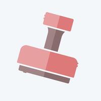 Icon Stamp. related to Office symbol. doodle style. simple design illustration vector