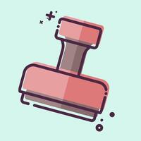 Icon Stamp. related to Office symbol. MBE style. simple design illustration vector
