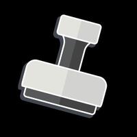 Icon Stamp. related to Office symbol. glossy style. simple design illustration vector