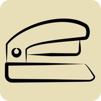 Icon Stapler. related to Office symbol. hand drawn style. simple design illustration vector