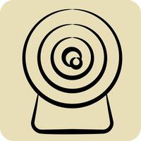 Icon Webcam. related to Office symbol. hand drawn style. simple design illustration vector