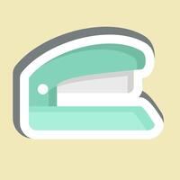 Sticker Stapler. related to Office symbol. simple design illustration vector