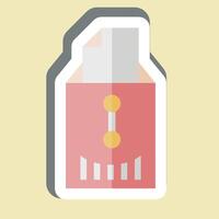 Sticker Letter. related to Office symbol. simple design illustration vector