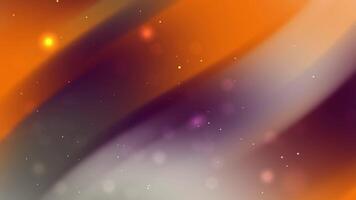 This abstract image features a gradient of orange purple and grey with scattered white and pink light particles video