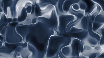 This abstract image features swirling flowing forms in shades of blue and white video