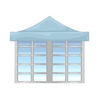 Illustration of window with canopy vector