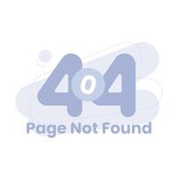 Empty State 404 Not Found Illustration vector