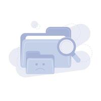 Empty State Data Not Found Illustration vector