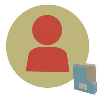 3 D illustration of folder account icon png