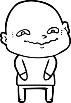 cartoon creepy guy drawing png