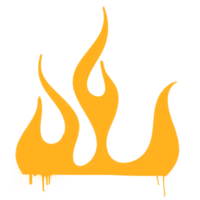 spray flame fire graffiti style element png