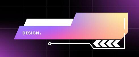 Modern pop up window illustration. Futuristic pop up interface. vector