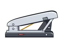 Metallic stapler icon, isolated on white background design vector