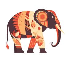 Elephant walking in nature, a symbol of Africa icon isolated vector