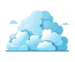fluffy clouds sky design icon isolated vector