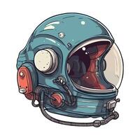 astronaut helmet for space icon isolated vector