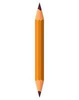 Yellow pencil, sharp tip icon isolated vector