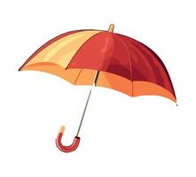 Safe under sheltering umbrella icon isolated vector