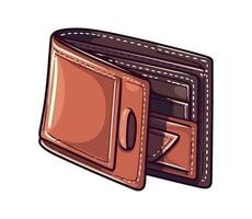 wallet of wealth symbol of success icon isolated vector